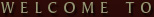 welcome to